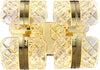 Applique-Da-Parete-Classico-Retròacrilico-Metallo-Oro-Lucido-Led-6W