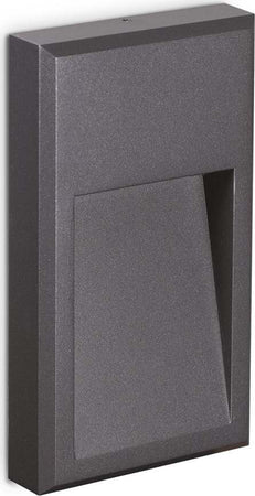 Applique-Da-Parete-Contemporanea-Febe-Alluminio-Grigio-Led-6W-4000K-Ip65