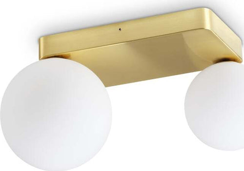 Applique-Da-Parete-Contemporanea-Penta-Metallo-Oro-2-Luci-G9-4W-3000K-Ip20
