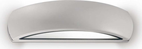 Applique-Da-Parete-Contemporaneo-Giove-Alluminio-Grigio-Luce-E27-60W-3000K-Ip54