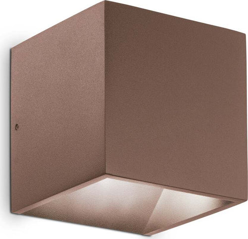 Applique-Da-Parete-Contemporaneo-Rubik-Alluminio-Coffee-Led-8,5W-3000K-Ip54