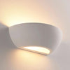 Applique Da Parete Coppa In Gesso Verniciabile Attacco R7s Luce Doppia Emissione Universo