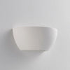 Applique Da Parete Coppa In Gesso Verniciabile Attacco R7s Luce Doppia Emissione Universo