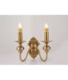 Applique Da Parete Design Classica 2 Bracci E14 Effetto Ottone Da Muro 6097 E39