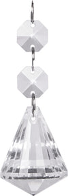 Applique Da Parete Doppia Lampada Tondo Cristalli Luce Led Caldo 3000 Lampadario Applique per interno Trade Shop italia - Napoli, Commerciovirtuoso.it