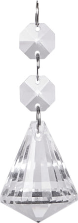 Applique Da Parete Doppia Lampada Tondo Cristalli Luce Led Caldo 3000 Lampadario Applique per interno Trade Shop italia - Napoli, Commerciovirtuoso.it