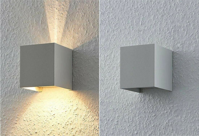 Applique Da Parete Esterno Faretto Led Luce Calda 3000k 12 W Ip65 Es46gc Universo