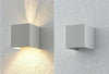 Applique Da Parete Esterno Faretto Led Luce Naturale 4000k 12 W Ip65 Es46 Grigio Universo