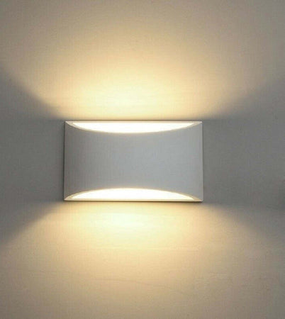 Applique Da Parete In Gesso Verniciabile Doppia Luce G9 Lampada Moderna Gs-e14 Casa, arredamento e bricolage > Illuminazione da interno > Applique per interno Trade Shop italia - Napoli, Commerciovirtuoso.it