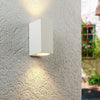 Applique Da Parete Interno Esterno Ip65 Porta Faretto Gu10 Es55b Bianco Universo