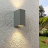 Applique Da Parete Interno Esterno Ip65 Porta Faretto Gu10 Es55g Grigio Universo