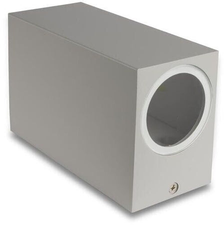 Applique Da Parete Interno Esterno Ip65 Porta Faretto Gu10 Es55g Grigio Universo