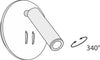 Applique-Da-Parete-Interno-Moderno-Ios-176-Alluminio-Nero-Luce-Led-Integrato-10W