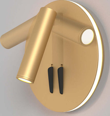 Applique-Da-Parete-Interno-Moderno-Ios-176-Alluminio-Oro-Luce-Led-Integrato-9W