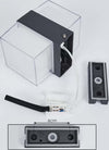 Applique-da-Parete-LED-12-Watt-220V-Lampada-NERA-3-colori-luce-DA-ESTERNO-IP65