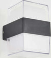 Applique-da-Parete-LED-12-Watt-220V-Lampada-NERA-3-colori-luce-DA-ESTERNO-IP65