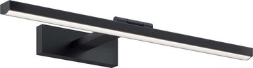 Applique-Da-Parete-Moderno-Bris-Metallo-Nero-Acrilico-1-Luce-Led-12W