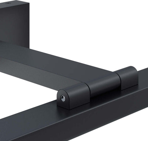 Applique-Da-Parete-Moderno-Bris-Metallo-Nero-Acrilico-1-Luce-Led-12W