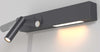 Applique-Da-Parete-Moderno-Comodo-Metallo-Nero-Luce-Led-Integrato-8W