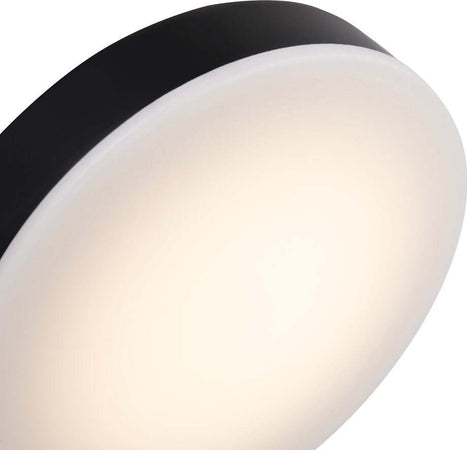 Applique-Da-Parete-Moderno-Fad-Metallo-Nero-Acrilico-1-Luce-Led-6W