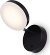 Applique-Da-Parete-Moderno-Fad-Metallo-Nero-Acrilico-1-Luce-Led-6W