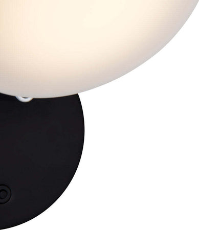 Applique-Da-Parete-Moderno-Fad-Metallo-Nero-Acrilico-1-Luce-Led-6W