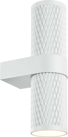 Applique-Da-Parete-Moderno-Focus-Design-Alluminio-Bianco-2-Luci-Gu10-7W