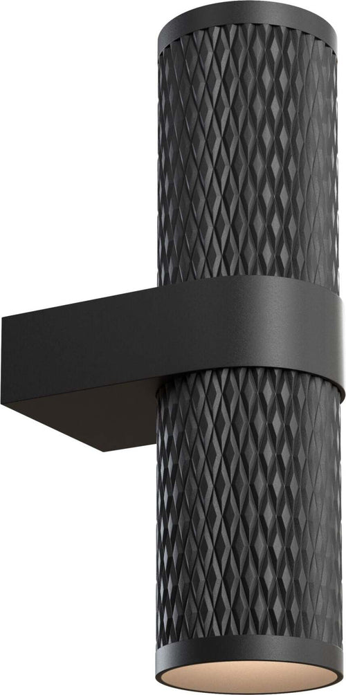 Applique-Da-Parete-Moderno-Focus-Design-Alluminio-Nero-2-Luci-Gu10-7W