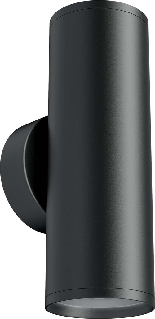 Applique-Da-Parete-Moderno-Focus-S-Alluminio-Nero-2-Luci-Gu10-10W