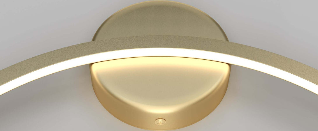 Applique-Da-Parete-Moderno-Halo-Alluminio-Ottone-1-Luce-Led-24W