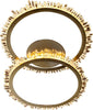 Applique-Da-Parete-Moderno-Halo-Metallo-Cristalli-In-Quarzo-Oro-Satinato-Led-34W