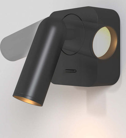 Applique-Da-Parete-Moderno-Interno-Mirax-Metallo-Nero-Luce-Led-Integrato-3W