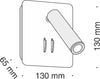 Applique-Da-Parete-Moderno-Ios-176-Alluminio-Bianco-Luce-Led-Integrato-10W