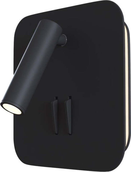 Applique-Da-Parete-Moderno-Ios-176-Alluminio-Nero-Luce-Led-Integrato-10W