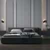 Applique-Da-Parete-Moderno-Kilt-Alluminio-Nero-Luce-Led-Integrato-10W