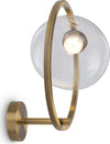 Applique-Da-Parete-Moderno-Lunare-Metallo-Ottone-Vetro-Led-5W