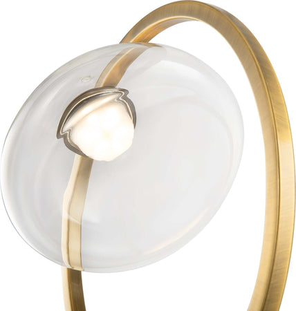 Applique-Da-Parete-Moderno-Lunare-Metallo-Ottone-Vetro-Luce-Led-5W