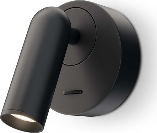 Applique-Da-Parete-Moderno-Mirax-Metallo-Nero-Luce-Led-Integrato-3W-Ip20