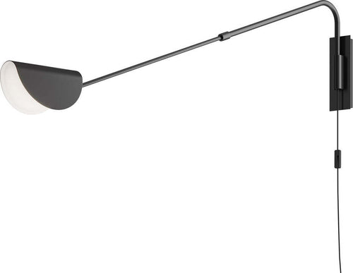 Applique-Da-Parete-Moderno-Mollis-Metallo-Nero-1-Luce-G9-7W