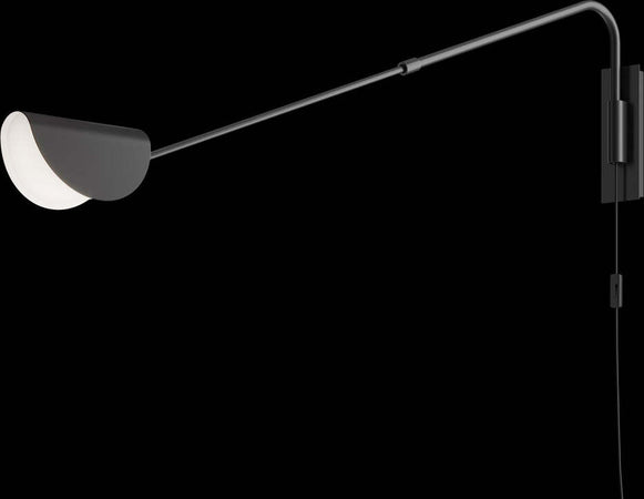 Applique-Da-Parete-Moderno-Mollis-Metallo-Nero-1-Luce-G9-7W