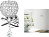 Applique Da Parete Moderno Paralume Con Cristalli Acrilico E Pendente Casa, arredamento e bricolage > Illuminazione da interno > Applique per interno Trade Shop italia - Napoli, Commerciovirtuoso.it