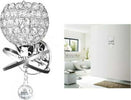 Applique Da Parete Moderno Paralume Con Cristalli Acrilico E Pendente Casa, arredamento e bricolage > Illuminazione da interno > Applique per interno Trade Shop italia - Napoli, Commerciovirtuoso.it