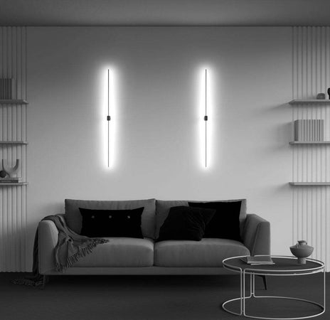 Applique-Da-Parete-Moderno-Pars-Alluminio-Nero-Luce-Led-Integrato-12W-Ip20