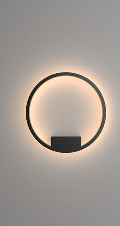 Applique-Da-Parete-Moderno-Rim-Alluminio-Nero-1-Luce-Led-25W