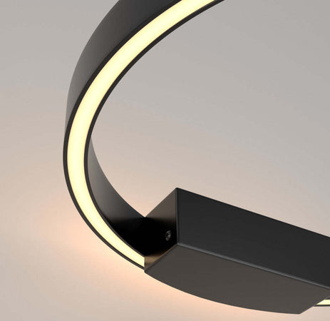 Applique-Da-Parete-Moderno-Rim-Alluminio-Nero-1-Luce-Led-25W