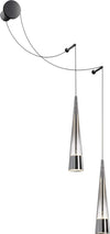 Applique-Da-Parete-Moderno-Sintesi-Metallo-Cromo-Vetro-2-Luci-Led-24W