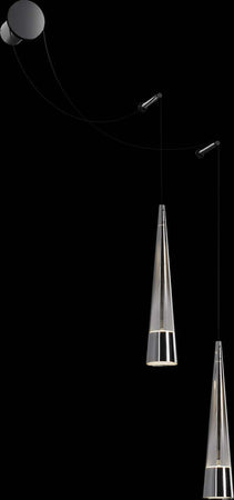Applique-Da-Parete-Moderno-Sintesi-Metallo-Cromo-Vetro-2-Luci-Led-24W