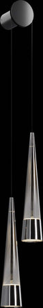 Applique-Da-Parete-Moderno-Sintesi-Metallo-Cromo-Vetro-2-Luci-Led-24W