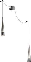 Applique-Da-Parete-Moderno-Sintesi-Metallo-Cromo-Vetro-2-Luci-Led-24W