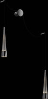 Applique-Da-Parete-Moderno-Sintesi-Metallo-Cromo-Vetro-2-Luci-Led-24W